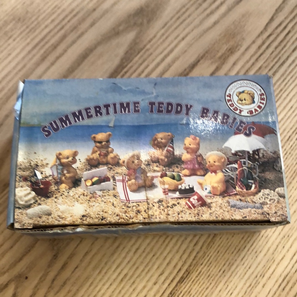 Summertime teddy babies rare find never opened